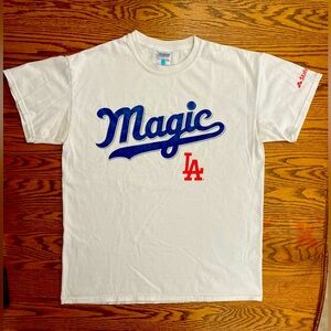 🏟️LA DODGERS🏟️ MAGIC LA limited promoTshirt sz M 100%cotton⚾️GUC⚾️